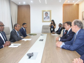 Ministro de Estado para a Coordena&ccedil;&atilde;o Econ&oacute;mica, Jos&eacute; de Lima Massano, reuniu-se, em Luanda, com uma miss&atilde;o empresarial brasileira - Cedida