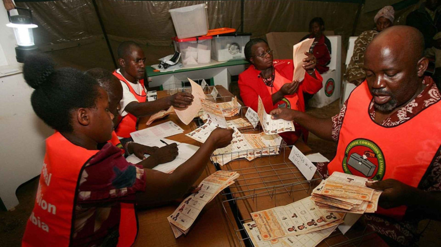 Z&acirc;mbia suspende contagem de votos devido a viol&ecirc;ncia e furto de boletins