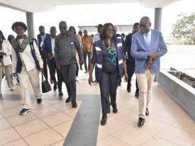 Ministra S&iacute;lvia Lutucuta em Cabinda - MINSA