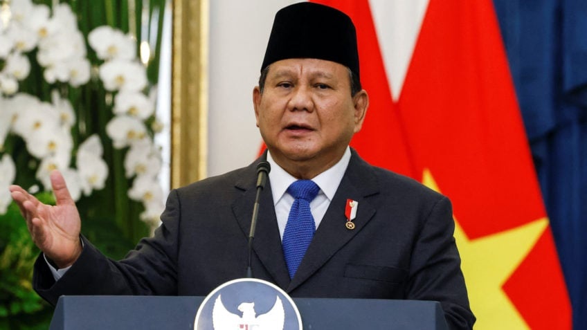 Presidente da Rep&uacute;blica da Indon&eacute;sia, Prabowo Subianto