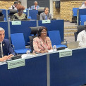Deputada &agrave; Assembleia Nacional e quarta vice-presidente do Parlamento Pan-Africano, Arlete Borges, participa, na Eti&oacute;pia, na reuni&atilde;o do Conselho de Paz e Seguran&ccedil;a da Uni&atilde;o Africana