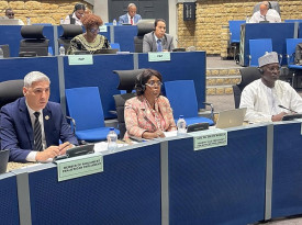 Deputada &agrave; Assembleia Nacional e quarta vice-presidente do Parlamento Pan-Africano, Arlete Borges, participa, na Eti&oacute;pia, na reuni&atilde;o do Conselho de Paz e Seguran&ccedil;a da Uni&atilde;o Africana - Assembleia Nacional