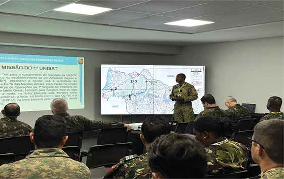 Participantes no exerc&iacute;cio militar da CPLP