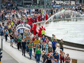 Milhares manifestam-se na Su&eacute;cia contra altera&ccedil;&otilde;es clim&aacute;ticas - DR