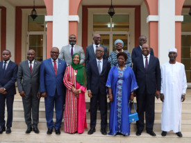 Membros das delega&ccedil;&otilde;es de Angola e da CEEAC - DR