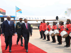 Presidente Jo&atilde;o Louren&ccedil;o em Kinshasa, RDC  - Edi&ccedil;&otilde;es Novembro 