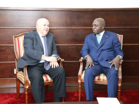 Ministro das Rela&ccedil;&otilde;es Exteriores de Angola, T&eacute;te Ant&oacute;nio, reuniu-se, em Luanda, com o seu hom&oacute;logo de Cabo Verde, Manuel Amante da Rosa - MIREX