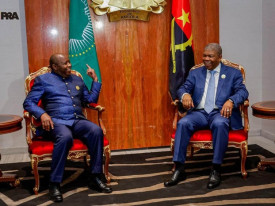 Presidente da Rep&uacute;blica, Jo&atilde;o Louren&ccedil;o, reuniu-se com o seu hom&oacute;logo do Burundi e Presidente em exerc&iacute;cio da Uni&atilde;o Africana, Evariste Ndayishimiye - CIPRA