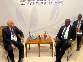 Ministro das Rela&ccedil;&otilde;es Exteriores, T&eacute;te Ant&oacute;nio, reuniu-se, em Belgrado (S&eacute;rvia), com o primeiro vice-ministro dos Neg&oacute;cios Estrangeiros de Cuba, Gerardo Pe&ntilde;alver Portal - MIREX