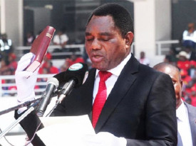 Presidente da Z&acirc;mbia, Hakainde Hichilema, tomou posse, para um segundo mandato, ap&oacute;s vencer as elei&ccedil;&otilde;es realizadas em Agosto - DR