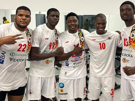 Jogadores da selec&ccedil;&atilde;o nacional j&uacute;nior masculina de andebol que disputam o Campeonato Africano das Na&ccedil;&otilde;es (CAN), na C&ocirc;te d&rsquo;Ivoire - DR