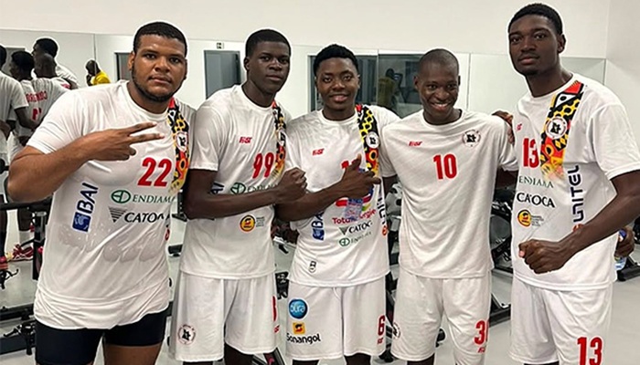 Jogadores da selec&ccedil;&atilde;o nacional j&uacute;nior masculina de andebol que disputam o Campeonato Africano das Na&ccedil;&otilde;es (CAN), na C&ocirc;te d&rsquo;Ivoire