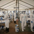 OMS instala mais de 500 tendas e amplia resposta ao &Eacute;bola na RDC