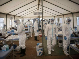 OMS instala mais de 500 tendas e amplia resposta ao &Eacute;bola na RDC - DR