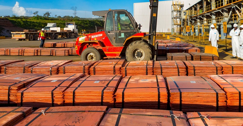 Exporta&ccedil;&otilde;es de cobre da RDC atingem n&iacute;veis recorde para os Estados Unidos