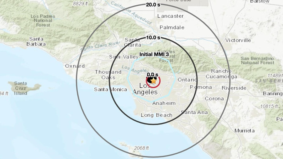 Enxame de cerca de 90 pequenos sismos abala zona de Los Angeles