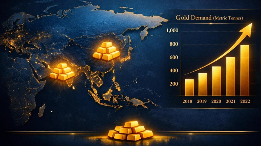 Compras de ouro pela China aceleram durante Agosto