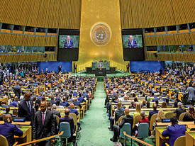 Sess&atilde;o de debate na ONU - DR