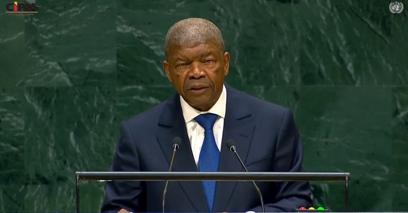 Presidente da Rep&uacute;blica, Jo&atilde;o Louren&ccedil;o, discursa na octog&eacute;sima primeira sess&atilde;o da Assembleia Geral das Na&ccedil;&otilde;es Unidas