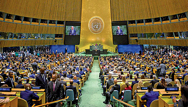 Sess&atilde;o de debate na ONU