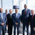 Ministro de Estado Jos&eacute; de Lima Massano (3&ordm; dir.) e Presidente de Mo&ccedil;ambique, Daniel Chapo (2&ordm; dir.) entre os participantes no Forbes &Aacute;frica Day