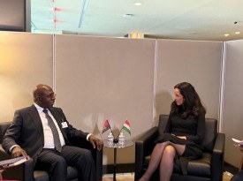 Ministro das Rela&ccedil;&otilde;es Exteriores, T&eacute;te Ant&oacute;nio, encontrou-se com Anita Orb&aacute;n, primeira-ministra adjunta e ministra dos Neg&oacute;cios Estrangeiros da Hungria - MIREX