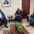 Ministro das Rela&ccedil;&otilde;es Exteriores, T&eacute;te Ant&oacute;nio, recebeu, em Nova Iorque, o reverendo norte-americano Kevin Johnson