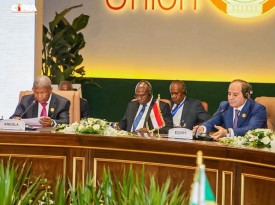 Presidente da Rep&uacute;blica, Jo&atilde;o Louren&ccedil;o, co-presidiu com hom&oacute;logo do Egipto, Abdel Fattah Al-Sisi, Cimeira dos Estados Fundadores da NEPAD - CIPRA