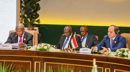 Presidente da Rep&uacute;blica, Jo&atilde;o Louren&ccedil;o, co-presidiu com hom&oacute;logo do Egipto, Abdel Fattah Al-Sisi, Cimeira dos Estados Fundadores da NEPAD