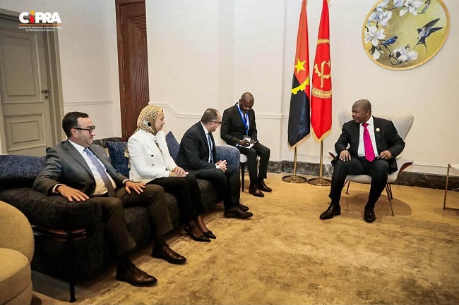 Presidente da Rep&uacute;blica, Jo&atilde;o Louren&ccedil;o, concedeu audi&ecirc;ncias a l&iacute;deres empresariais, na sua estada no Egipto