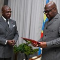 Ministro das Rela&ccedil;&otilde;es Exteriores, T&eacute;te Ant&oacute;nio, entrega mensagem do Presidente Jo&atilde;o Louren&ccedil;o ao hom&oacute;logo da RDC, F&eacute;lix Tshisekedi