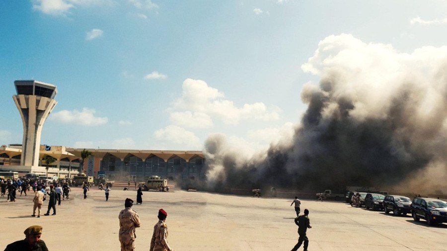 Houthis atacam aeroporto de Aden no sul do I&eacute;men