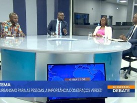 Participantes no programa Girassol Debate  - Rede Girassol