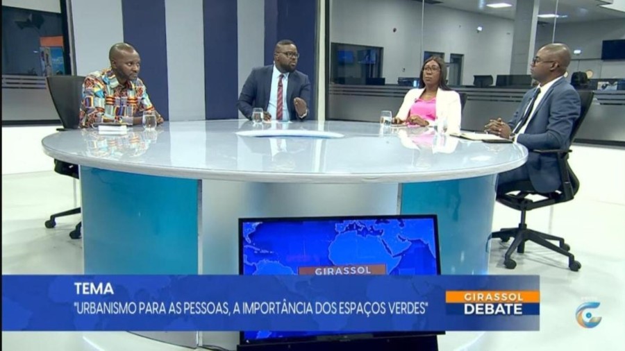 Participantes no programa Girassol Debate 
