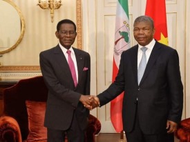 Presidente da Rep&uacute;blica, Jo&atilde;o Louren&ccedil;o, felicita hom&oacute;logo da Guin&eacute; Equatorial, Teodoro Obiang Nguema Mbasogo - DR