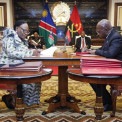 Angola e Nam&iacute;bia rubricaram oito instrumentos de coopera&ccedil;&atilde;o, testemunhados pelos dois Chefes de Estado