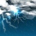 Chuva acompanhada de raios 