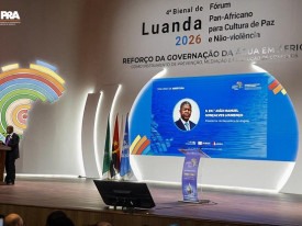 Presidente da Rep&uacute;blica, Jo&atilde;o Louren&ccedil;o, discursa na abertura da IV edi&ccedil;&atilde;o do F&oacute;rum Pan-Africano para a Cultura de Paz e N&atilde;o- Viol&ecirc;ncia - Bienal de Luanda - CIPRA