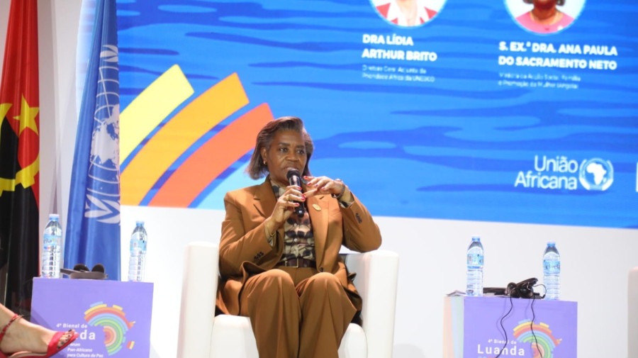 Ministra da Ac&ccedil;&atilde;o Social, Fam&iacute;lia e Promo&ccedil;&atilde;o da Mulher, Ana Paula do Sacramento 