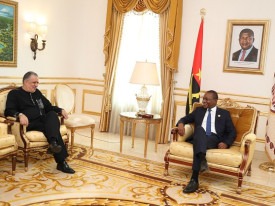 Presidente da Assembleia Nacional, Ad&atilde;o de Almeida, recebeu, em audi&ecirc;ncia, o embaixador de Cabo Verde em Angola, J&uacute;lio Morais - Assembleia Nacional