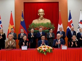 Quatro pa&iacute;ses europeus assinam acordo de com&eacute;rcio livre com o Vietname - DR
