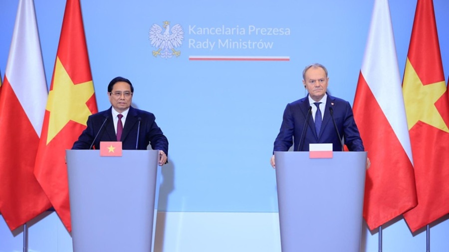 Vietname e Pol&oacute;nia estabelecem parceria estrat&eacute;gica e fixam meta comercial