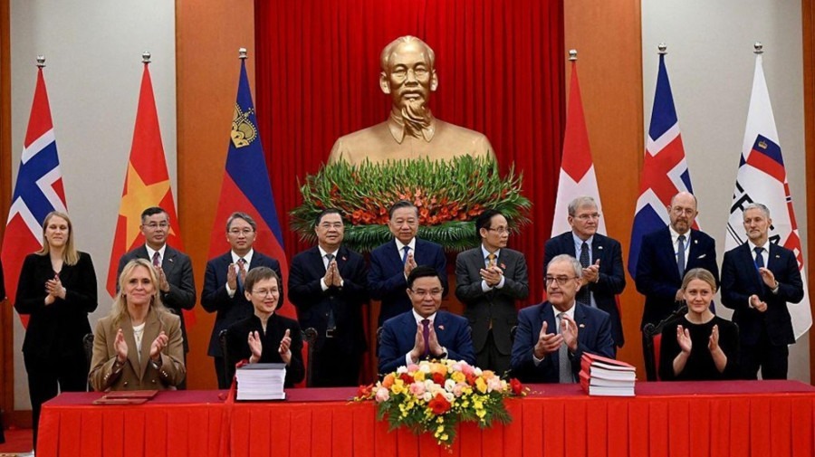 Quatro pa&iacute;ses europeus assinam acordo de com&eacute;rcio livre com o Vietname